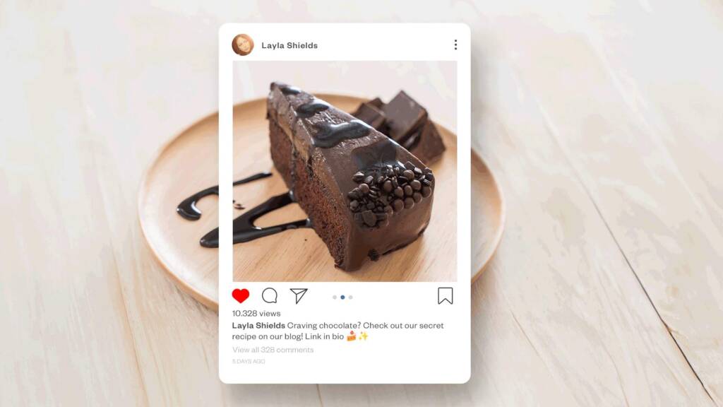 Instagram Feed for baking business