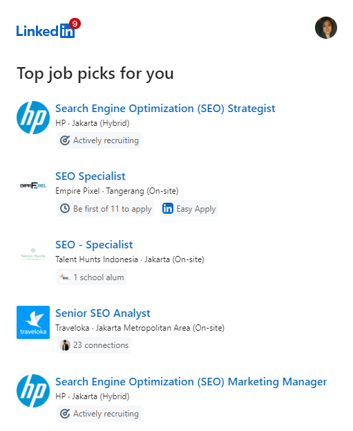 Linkedin automated email marketing for job search using AI 